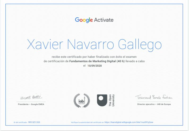 fundamentos de marketing digital google