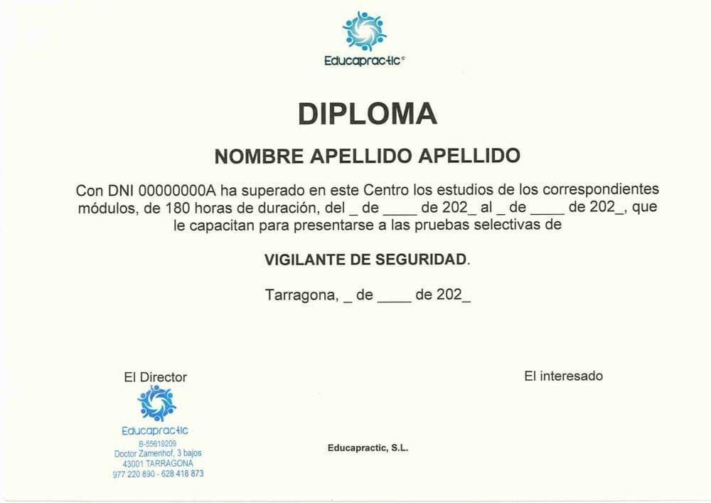 certificado curso