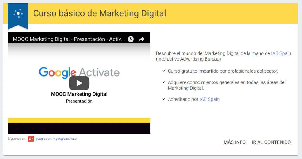 google activate marketing digital